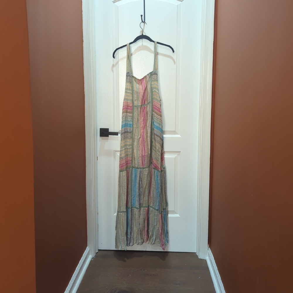 Free People Multicolor Striped Maxi Dress